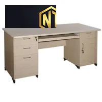 Bàn làm việc gỗ công nghiệp Melamine có 2 hộc liền AT160HL1